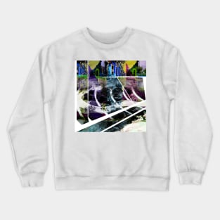 mazatlan dream street art wallpaper in photo collage Crewneck Sweatshirt